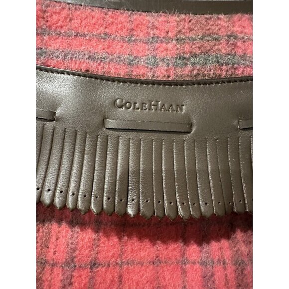 Cole Haan Pink Plaid Clutch EUC - Picture 6 of 7